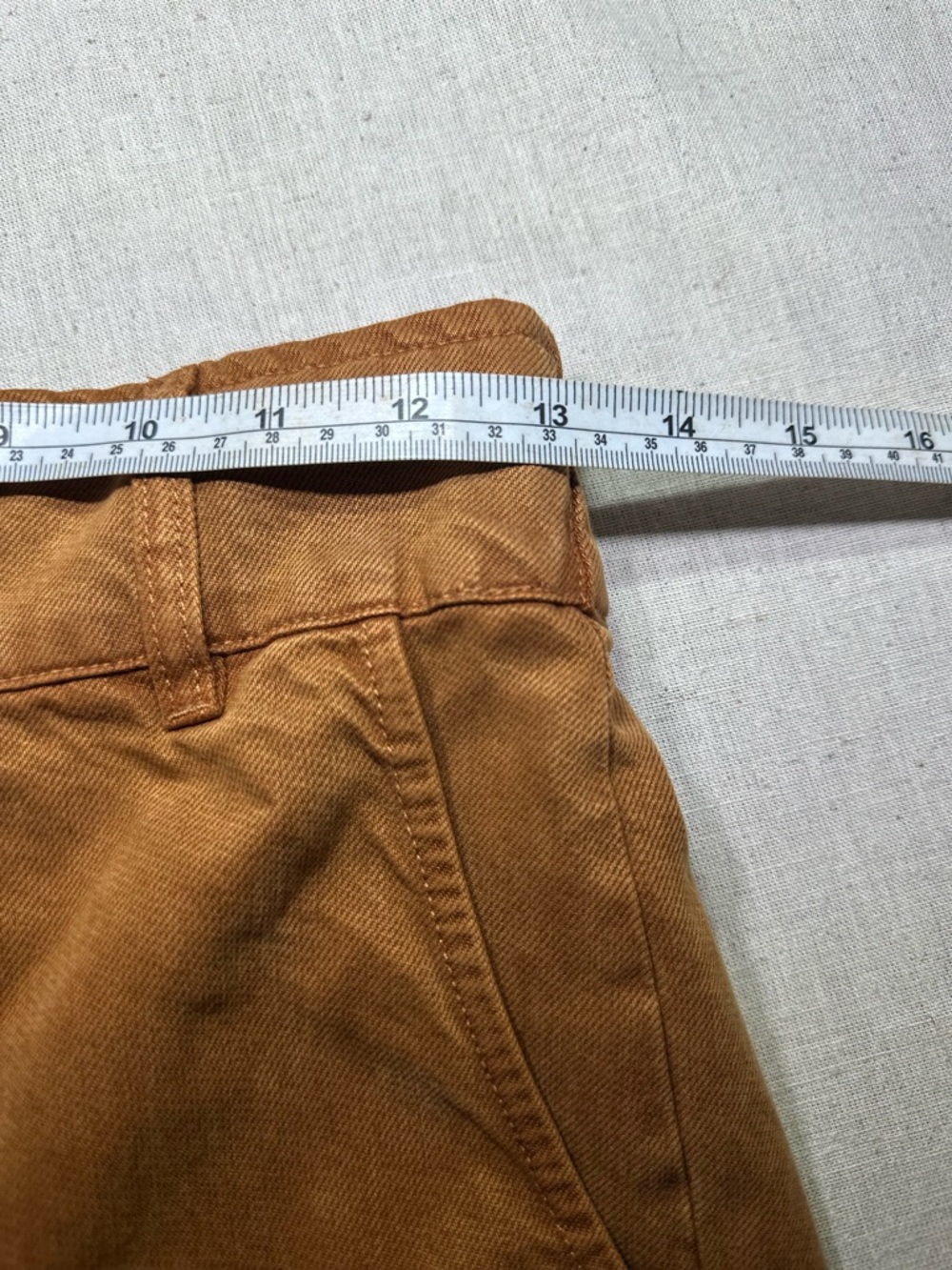 YFB Wide Leg Utility Pants in Rust Brown cropped pull on cotton women’s size M - Picture 3 of 7